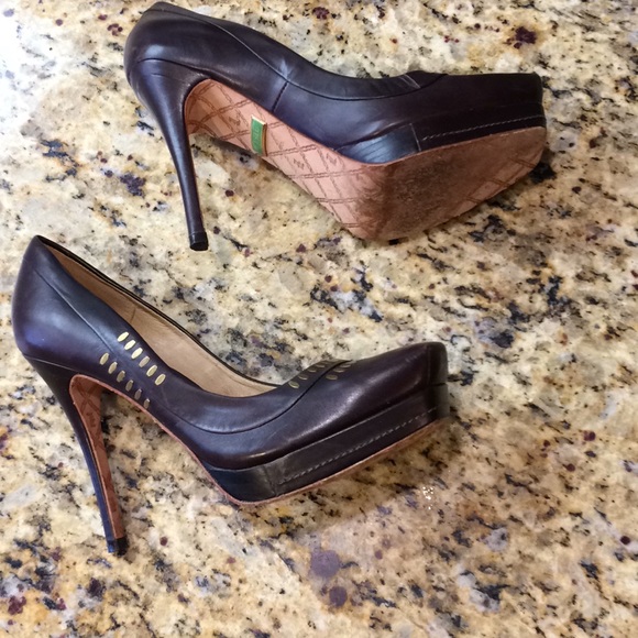 LAMB brown leather heels - Picture 4 of 8